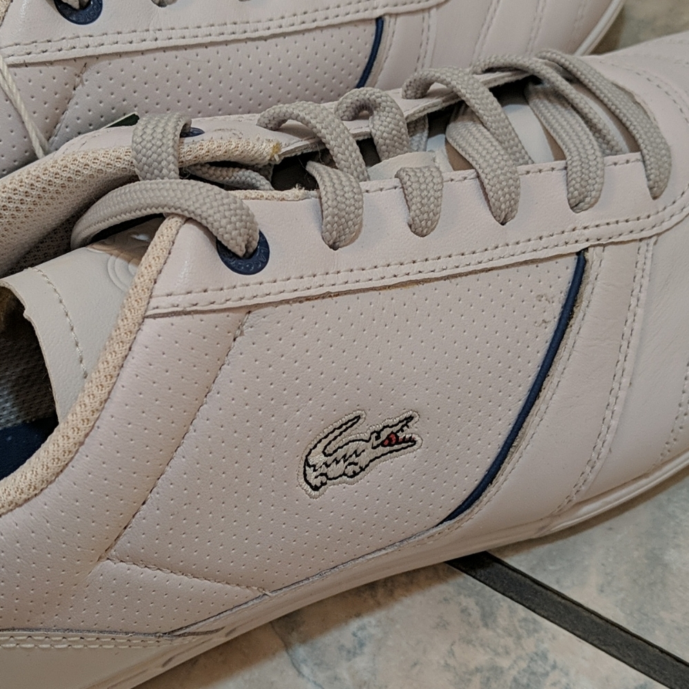 Lacoste new white tennis shoes size 9.5